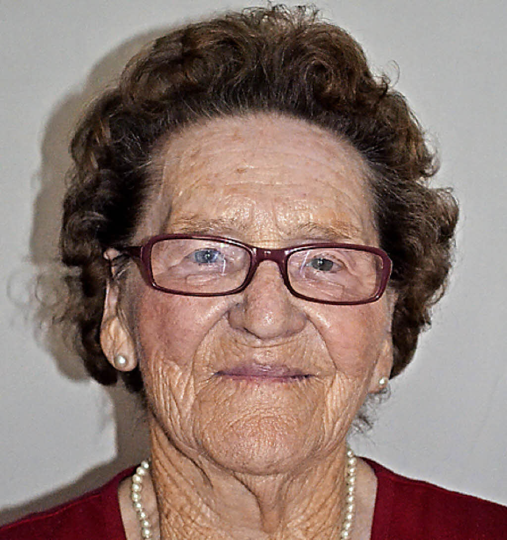 Hedwig Kern feiert ihren 90. Geburtstag. Foto: Schilling