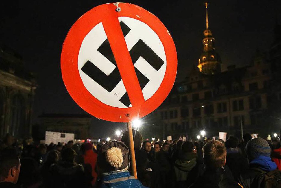 Demonstration gegen Pegida (Foto: dpa) Demonstration gegen Pegida (Foto: dpa)