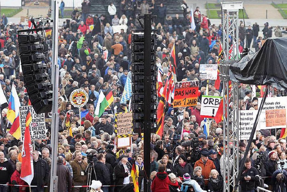 Pegida-Kundgebung (Foto: AFP) Pegida-Kundgebung (Foto: AFP)