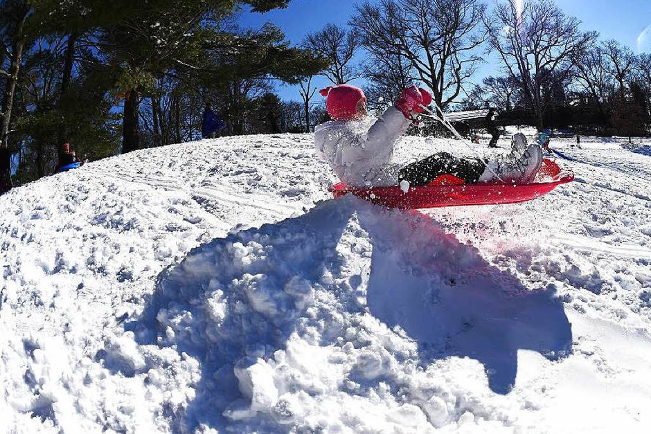 Schneemassen in New York und Washington. Die einen freute es, die anderen nervte es. (Foto: AFP) Schneemassen in New York und Washington. Die einen freute es, die anderen nervte es. (Foto: AFP)