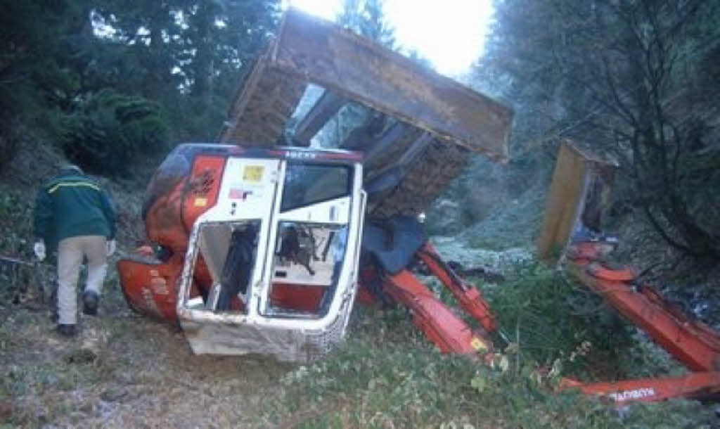 Baggerfahrer Stirbt Bei St Ulrich Blaulicht Fudder Badische Zeitung