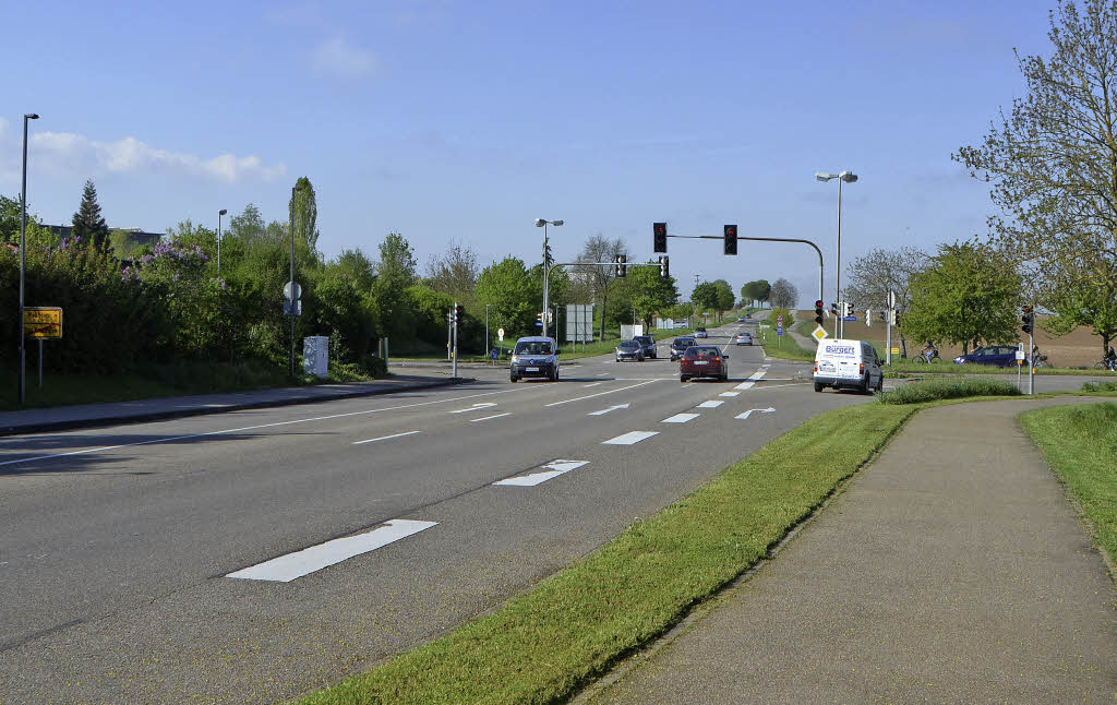 Sperrung am südlichen Ortseingang - Badische Zeitung