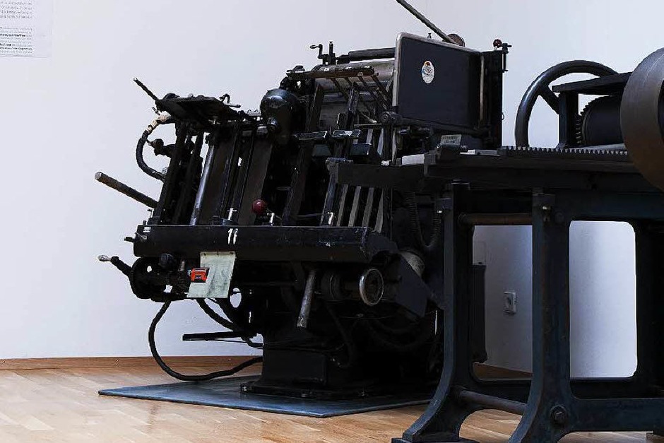 Historische Setzmaschine (Foto: Michael Wissing) Historische Setzmaschine (Foto: Michael Wissing)