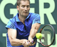 Tennis-Kurzarbeit auf dem Rasen in Halle Tennis-Kurzarbeit auf dem Rasen in Halle