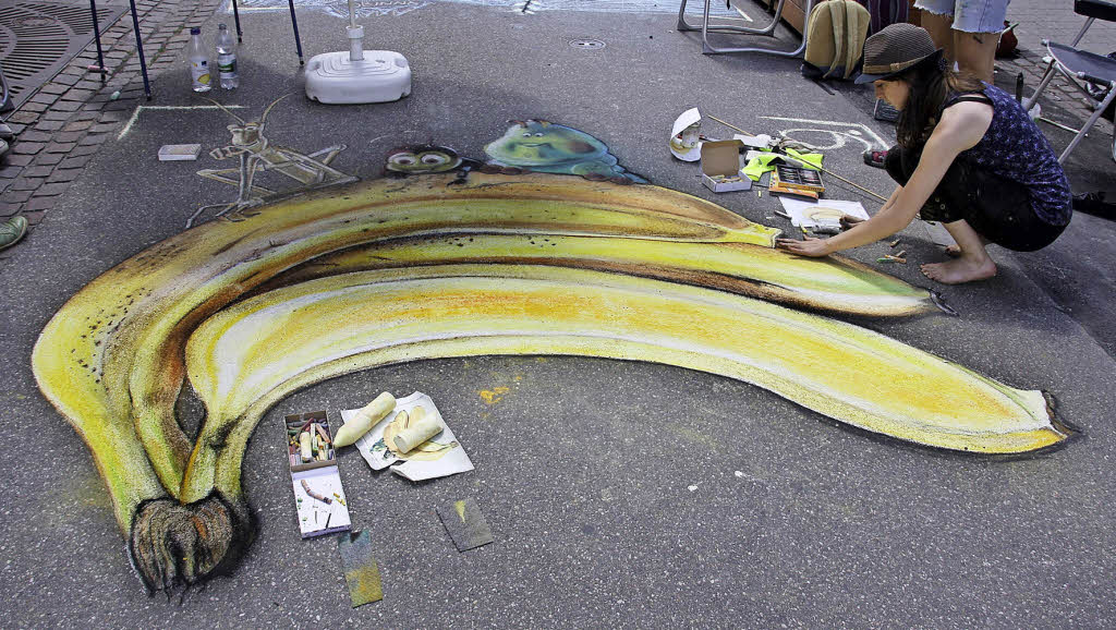 Buntes Pflaster in der Innenstadt - Badische Zeitung