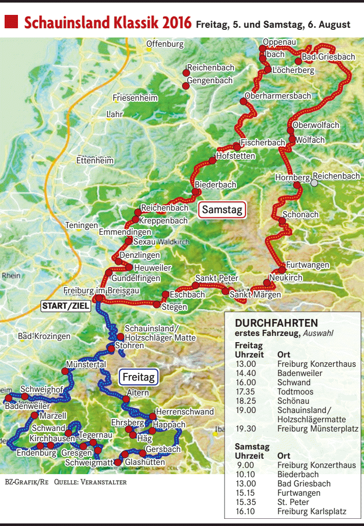 Schauinsland Klassik 2016 OldtimerRennen am Berg fällt aus Freiburg