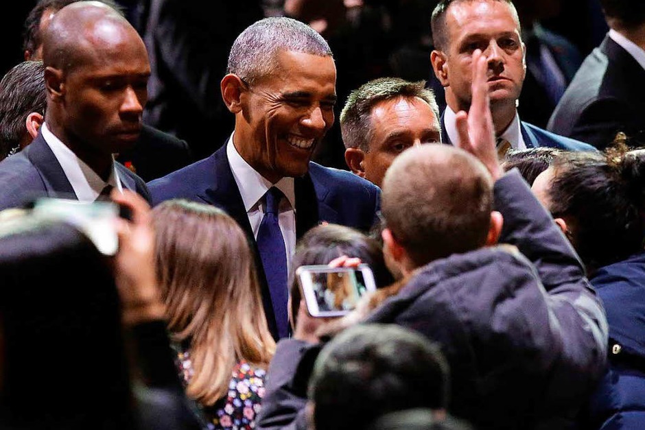 Obama spricht bei seiner Rede über Bürgerpflichten und Hoffnung, Optimismus und von Werten. (Foto: AFP) Obama spricht bei seiner Rede über Bürgerpflichten und Hoffnung, Optimismus und von Werten. (Foto: AFP)