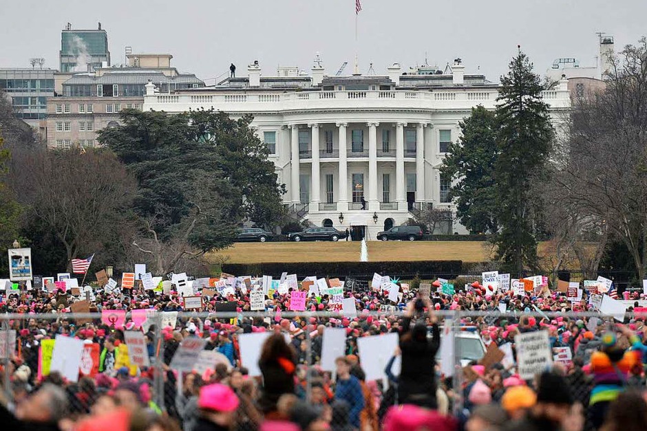 Massendemos für Frauenrechte und Protest gegen den neuen US-Präsidenten Trump in Washington D.C. und anderen Städten (Foto: AFP) Massendemos für Frauenrechte und Protest gegen den neuen US-Präsidenten Trump in Washington D.C. und anderen Städten (Foto: AFP)