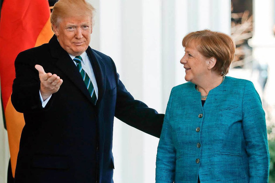Fotos vom ersten Treffen zwischen Donald Trump und Angela Merkel. (Foto: dpa) Fotos vom ersten Treffen zwischen Donald Trump und Angela Merkel. (Foto: dpa)