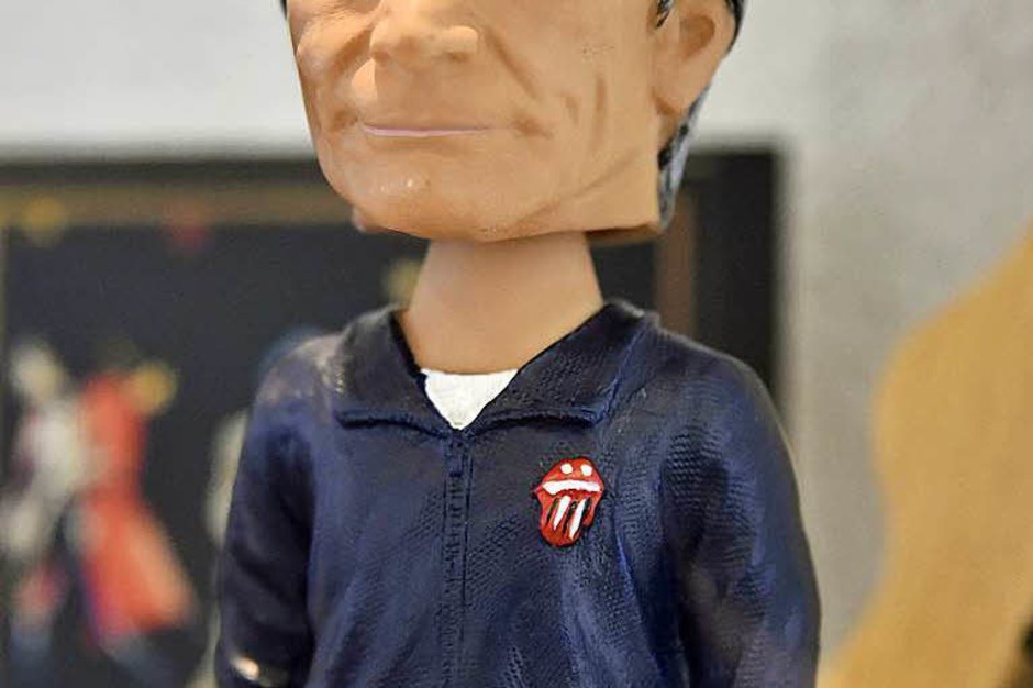 Stones-Schlagzeuger Charlie Watts als Wackelkopf-Figur (Foto: Michael Bamberger) Stones-Schlagzeuger Charlie Watts als Wackelkopf-Figur (Foto: Michael Bamberger)