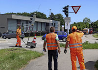 Straßenreparatur Straßenreparatur