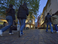 Linke Gruppen demonstrieren in der Nacht zum Sonntag in Freiburg Linke Gruppen demonstrieren in der Nacht zum Sonntag in Freiburg