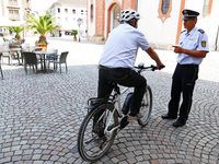 Polizei blitzt Radler in der Bad Säckinger Innenstadt Polizei blitzt Radler in der Bad Säckinger Innenstadt
