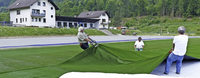 Der Sportplatz wird grün Der Sportplatz wird grün