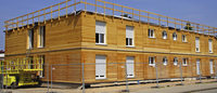 Haus mit Sozialwohnungen fast fertig Haus mit Sozialwohnungen fast fertig