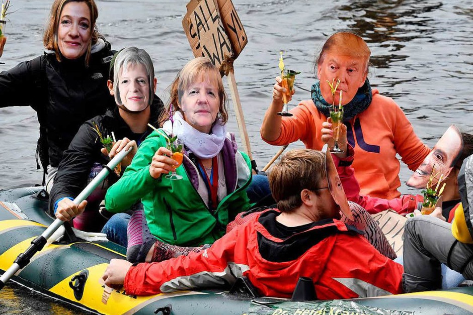 Auch Merkel, Trump und Co. sind mit dabei (Foto: AFP) Auch Merkel, Trump und Co. sind mit dabei (Foto: AFP)