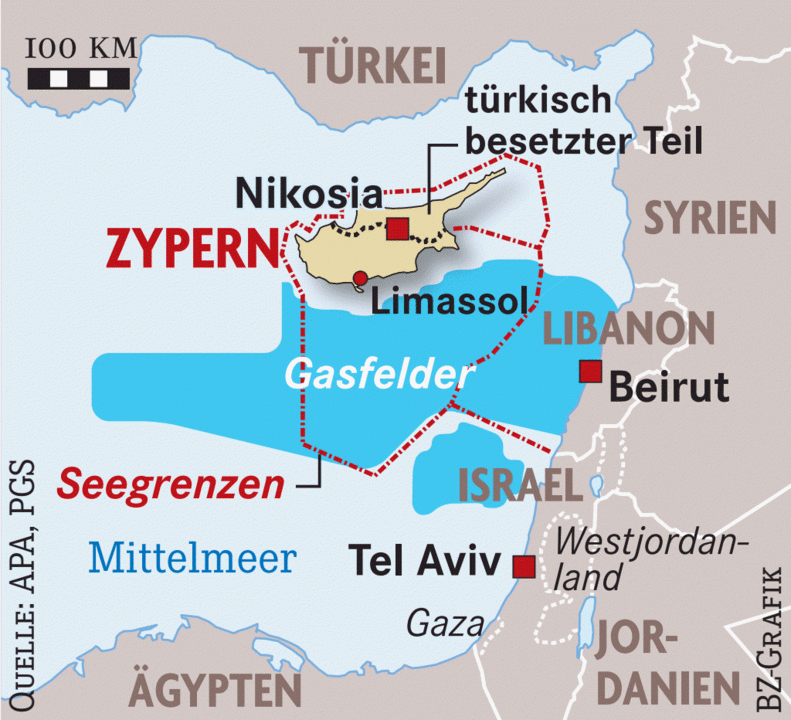 Im Streit um Zyperns Erdgas fahren Kriegsschiffe auf Wirtschaft