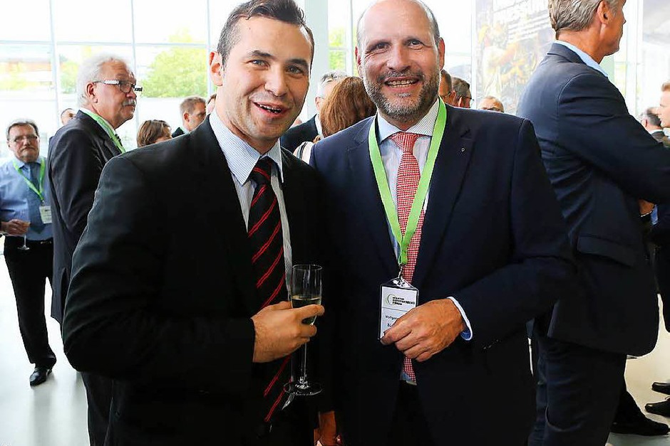 Martin-Devid Herrenknecht und Bürgermeister Wolfgang Brucker (Foto: Christoph Breithaupt) Martin-Devid Herrenknecht und Bürgermeister Wolfgang Brucker (Foto: Christoph Breithaupt)