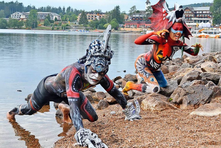 Bodypainting-Festival am Titisee. (Foto: Philippe Thines) Bodypainting-Festival am Titisee. (Foto: Philippe Thines)