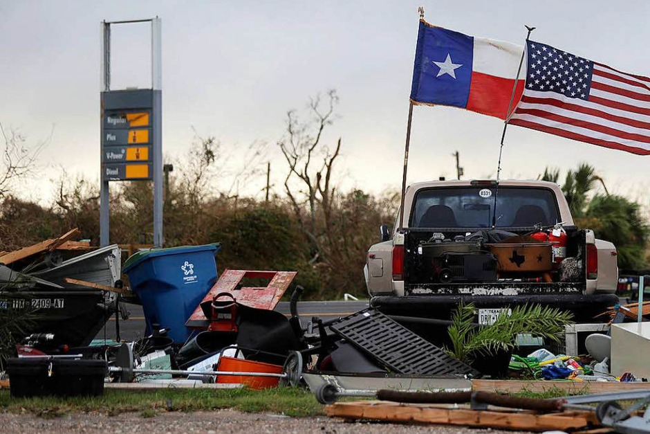 Sturm "Harvey" hat in Texas gewütet. (Foto: dpa) Sturm "Harvey" hat in Texas gewütet. (Foto: dpa)