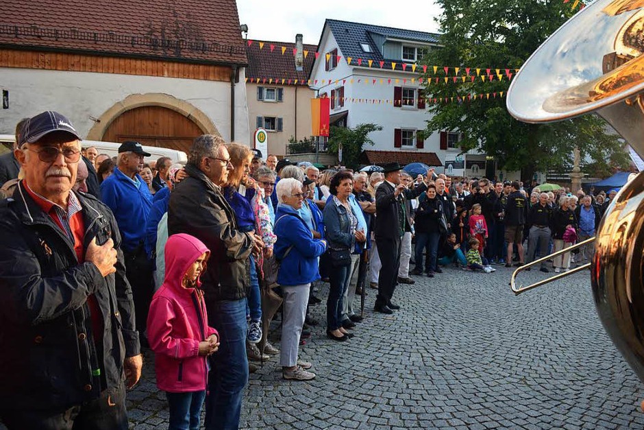 Zur Eröffnung gibt’s das Badnerlied. (Foto: Nikola Vogt) Zur Eröffnung gibt’s das Badnerlied. (Foto: Nikola Vogt)