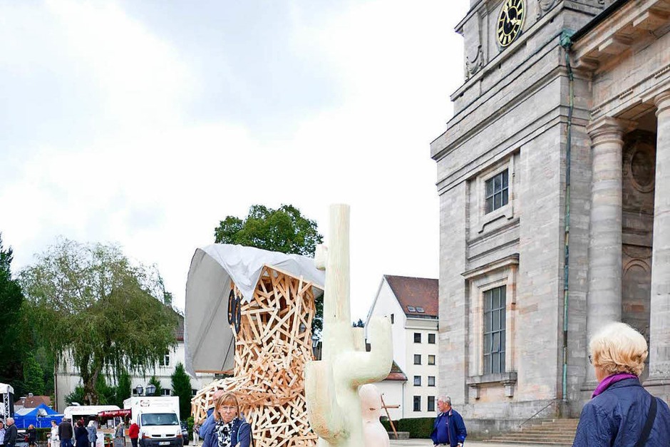 Eindrücke vom Abschlusswochenende des Bildhauersymposiums. (Foto: Claudia Renk) Eindrücke vom Abschlusswochenende des Bildhauersymposiums. (Foto: Claudia Renk)