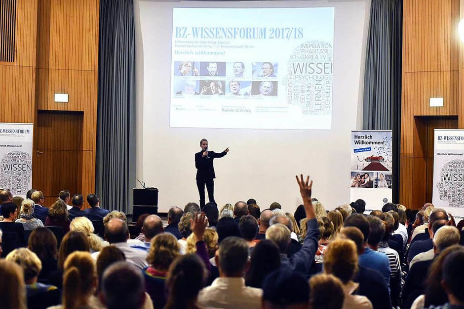 Vortrag von Jens Weidner beim BZ-Wissensforum (Foto: Thomas Kunz) Vortrag von Jens Weidner beim BZ-Wissensforum (Foto: Thomas Kunz)
