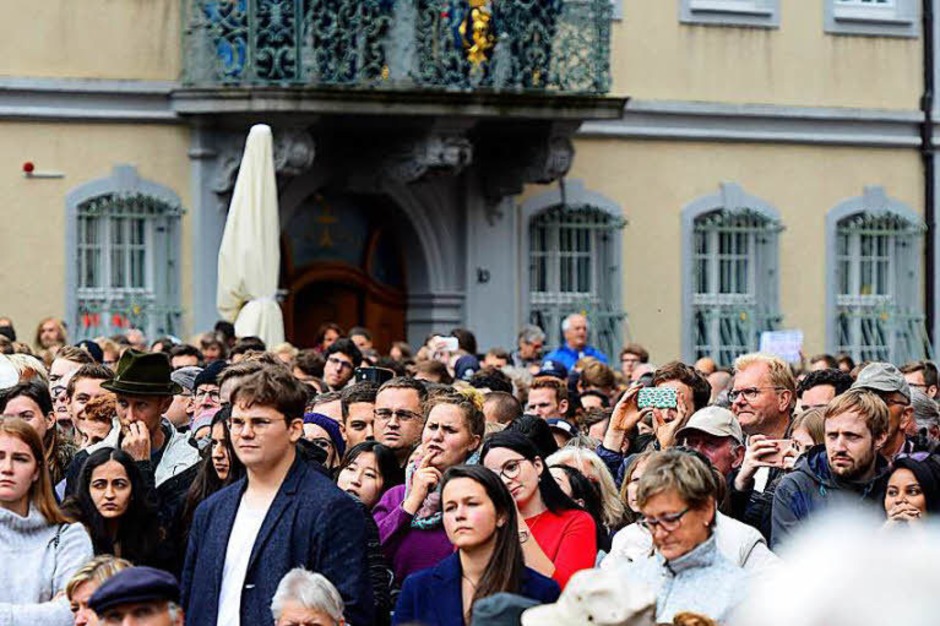 Bundeskanzlerin Angela Merkel war zum Wahlkampfauftritt nach Freiburg gekommen. (Foto: Ingo Schneider) Bundeskanzlerin Angela Merkel war zum Wahlkampfauftritt nach Freiburg gekommen. (Foto: Ingo Schneider)