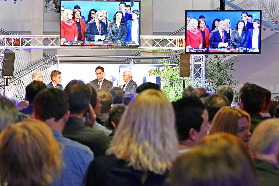 Bundestagswahl 2017: Spannung und Aufregung auf den Wahlpartys von CDU, SPD, FDP, Die Linke, Die Grünen und AfD. (Foto: Michael Bamberger) Bundestagswahl 2017: Spannung und Aufregung auf den Wahlpartys von CDU, SPD, FDP, Die Linke, Die Grünen und AfD. (Foto: Michael Bamberger)