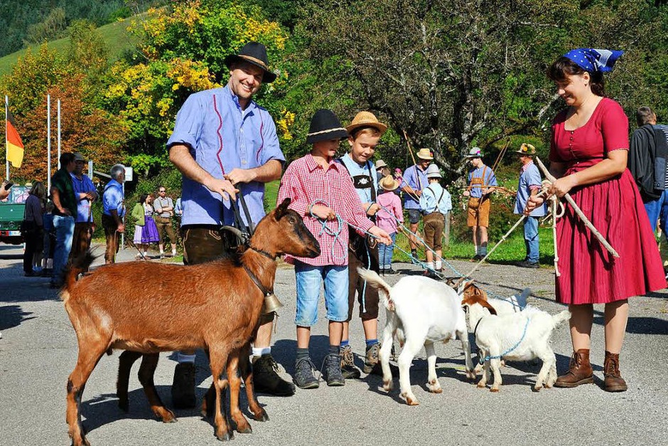 Ein buntes Bild bot sich den vielen Zuschauern beim Almabtrieb am Sonntagvormittag. (Foto: Horst Dauenhauer) Ein buntes Bild bot sich den vielen Zuschauern beim Almabtrieb am Sonntagvormittag. (Foto: Horst Dauenhauer)