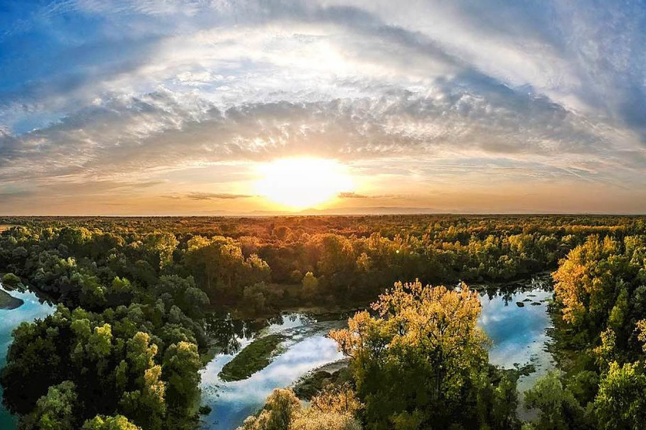 Sonnenuntergang in Meißenheim am Rande der Rheinauen. (Foto: Michael Sauer) Sonnenuntergang in Meißenheim am Rande der Rheinauen. (Foto: Michael Sauer)