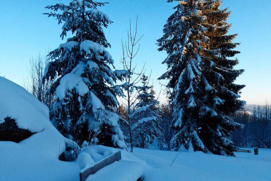 Klirrende Kälte, blauer Himmel und Sonnenschein: So zeigt sich der Hochschwarzwald zum Ende der närrischen Tage. (Foto: Peter Stellmach) Klirrende Kälte, blauer Himmel und Sonnenschein: So zeigt sich der Hochschwarzwald zum Ende der närrischen Tage. (Foto: Peter Stellmach)