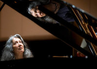 Martha Argerich (Klavier) und die Kremerata Baltica spielten in Freiburg Martha Argerich (Klavier) und die Kremerata Baltica spielten in Freiburg