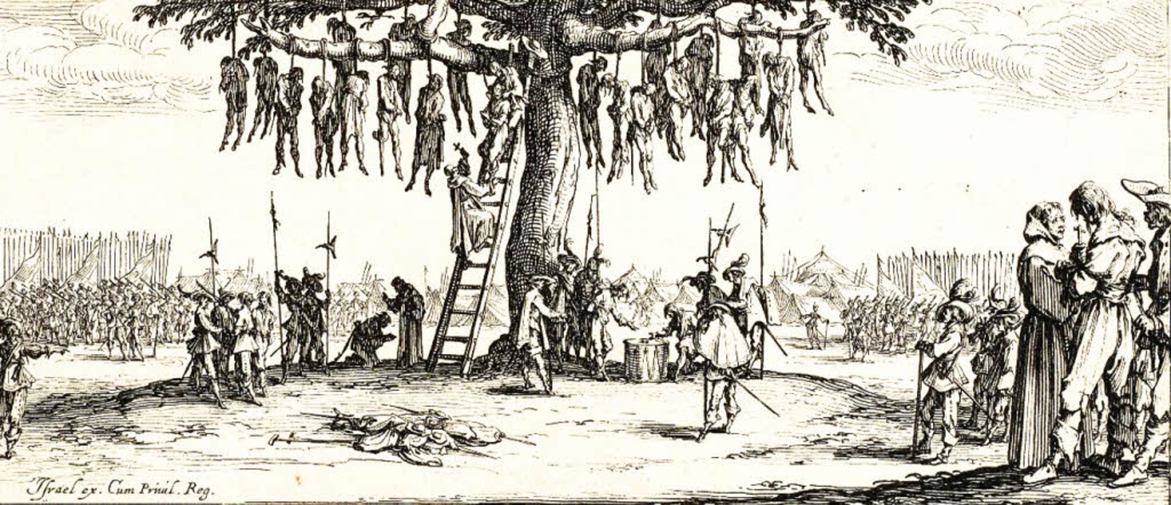 Der Galgenbaum eine Ra rung von Jac ldern Gewalt des Kriegs gezeigt