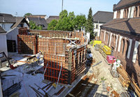 Bauarbeiten im Forchheimer Pfarrgarten Bauarbeiten im Forchheimer Pfarrgarten