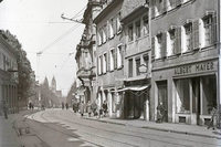 Wo der SC Freiburg früher in der Innenstadt präsent war Wo der SC Freiburg früher in der Innenstadt präsent war