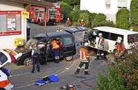 Schwerer Unfall in Hausen – fünf Verletzte Schwerer Unfall in Hausen – fünf Verletzte