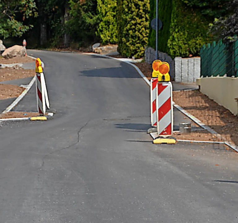 Blasiwaldweg ist fertig Häusern Badische Zeitung