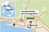 Nach Brückeneinsturz: Wie Reisende Genua umfahren können Nach Brückeneinsturz: Wie Reisende Genua umfahren können