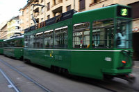 Tramgleise in Basel werden zwischen Messeplatz und Eglisee erneuert Tramgleise in Basel werden zwischen Messeplatz und Eglisee erneuert