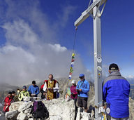 Jubiläumsmesse auf dem 2987 Meter hohen Gipfel Jubiläumsmesse auf dem 2987 Meter hohen Gipfel