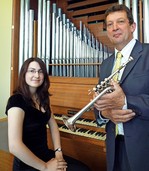 Mit Jean-Jacques Metz (Trompete) und Jeanne Chicaud (Orgel) in Hinterzarten Mit Jean-Jacques Metz (Trompete) und Jeanne Chicaud (Orgel) in Hinterzarten
