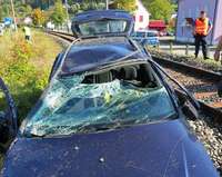 Bahnlinie nach Unfall blockiert Bahnlinie nach Unfall blockiert