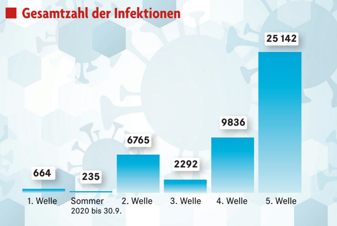 Infektionen Todesfälle Impfungen Zwei Jahre Corona Pandemie im Kreis