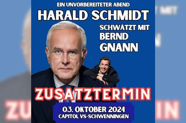 Harald Schmidt schwtzt mit Bernd Gnann