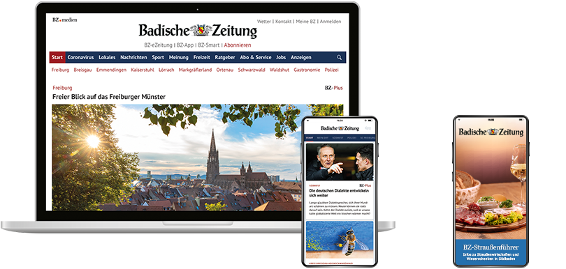 Digital-Abonnements der Badischen Zeitung