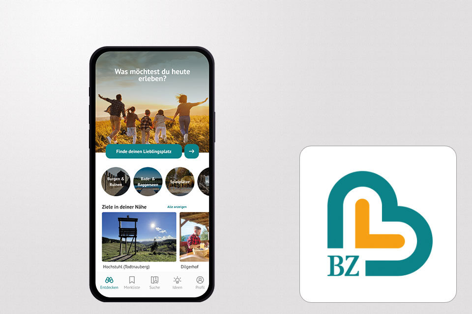 Die App BZ-Lieblingspltze ist die Freizeit-App fr Sdbaden.
