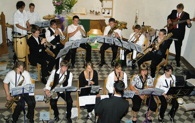 Die &quot;Jazz-Chillers&quot; der Heim...Herbolzheim eine ganz besondere Note.   | Foto: Dennis zkan