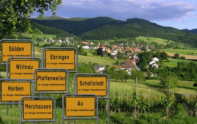 Acht Gemeinden im Hexental und am Batz... in einem Gemeindeverwaltungsverband.   | Foto: GallieN /BZ-GRAfik