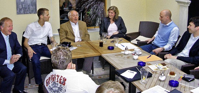 Mitgliederversammlung der Jungen Union...as,  Bernhard Maas und Steffen Bilger   | Foto: zvg